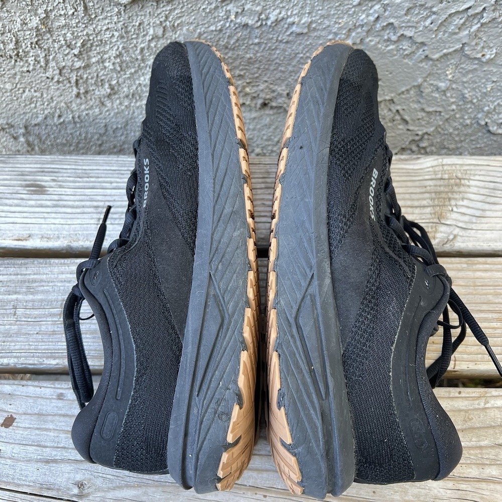 Brooks Shoes Men Size 12.5 Revel 7 Athletic Running Sneakers Black Gum Low Top - Picture 11 of 14